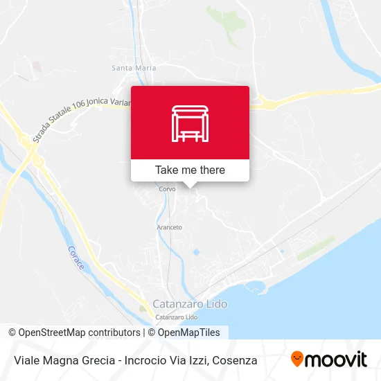 Viale Magna Grecia - Incrocio Via Izzi map