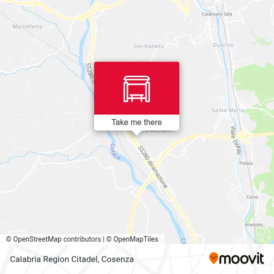 Calabria Region Citadel map