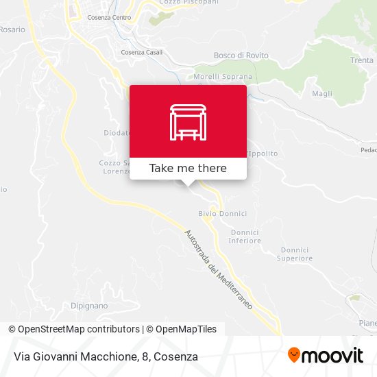 Via Giovanni Macchione, 8 map