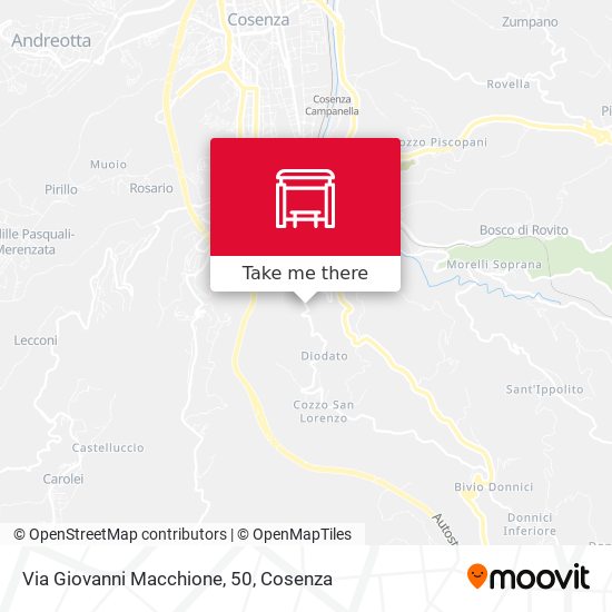 Via Giovanni Macchione, 50 map