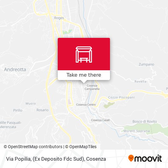 Via Popilia, (Ex Deposito Fdc Sud) map