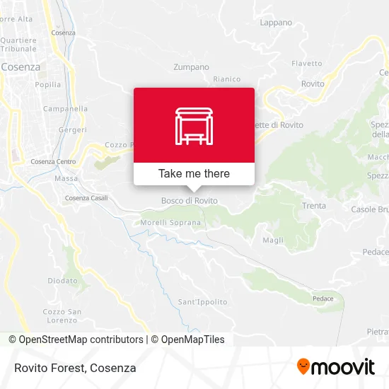 Rovito Forest map