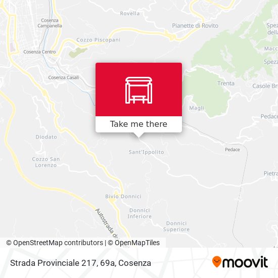 Strada Provinciale 217, 69a map