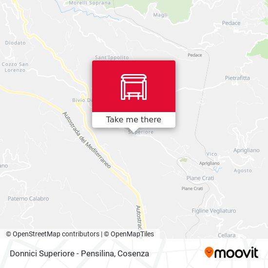 Donnici Superiore - Pensilina map