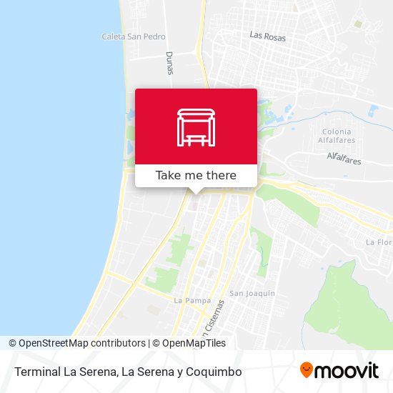 Mapa de Terminal La Serena