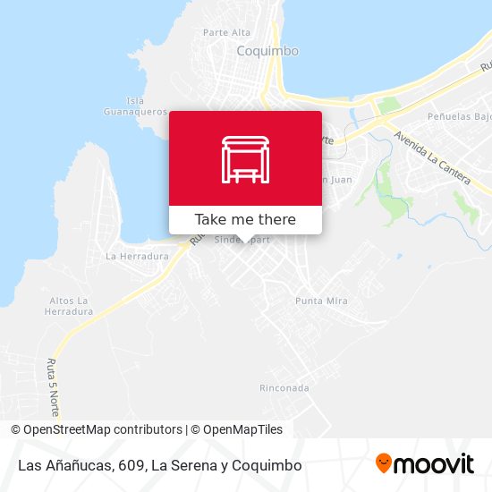 Las Añañucas, 609 map