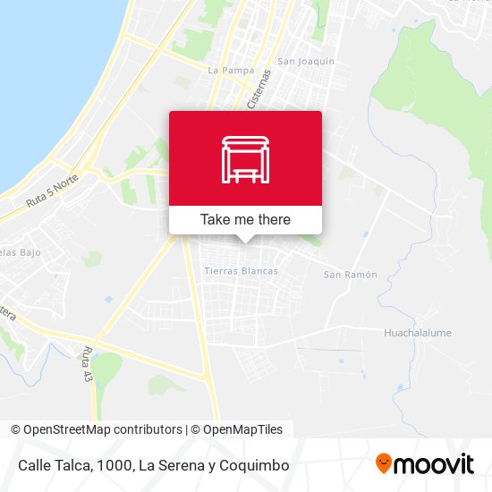 Calle Talca, 1000 map