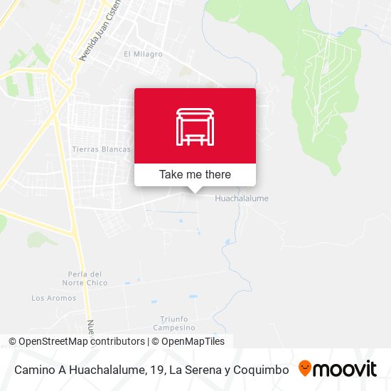 Camino A Huachalalume, 19 map
