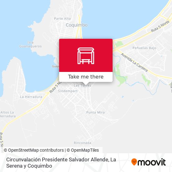 Circunvalación Presidente Salvador Allende map