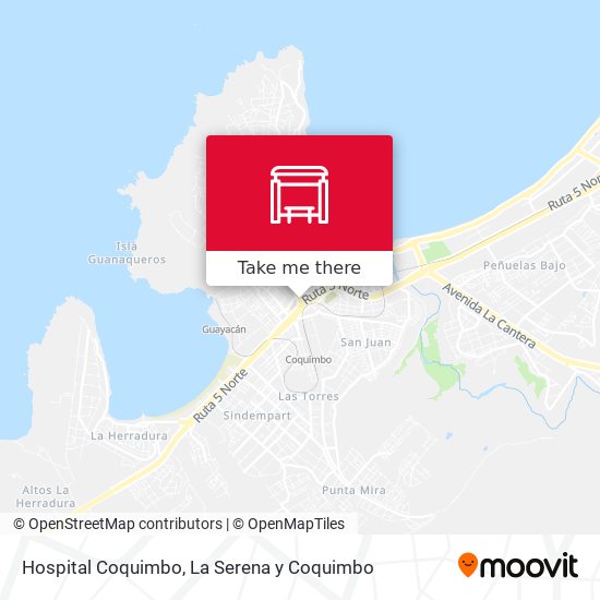 Mapa de Hospital Coquimbo