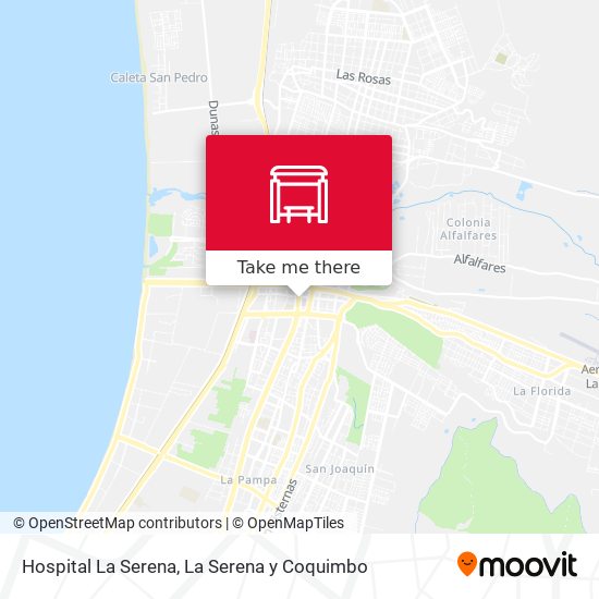 Hospital La Serena map