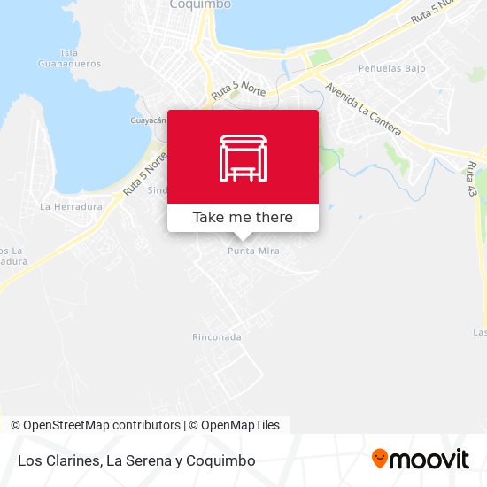 Los Clarines map