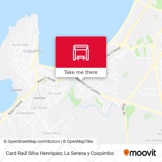 Card Raúl Silva Henríquez map