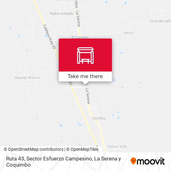 Ruta 43, Sector Esfuerzo Campesino map