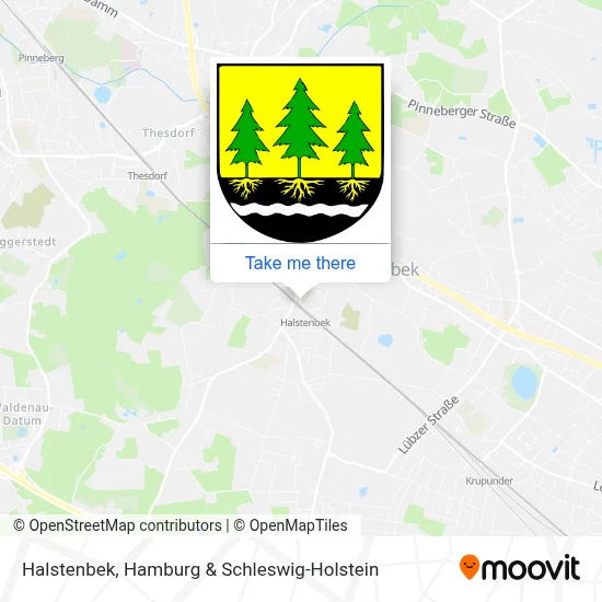 Halstenbek map