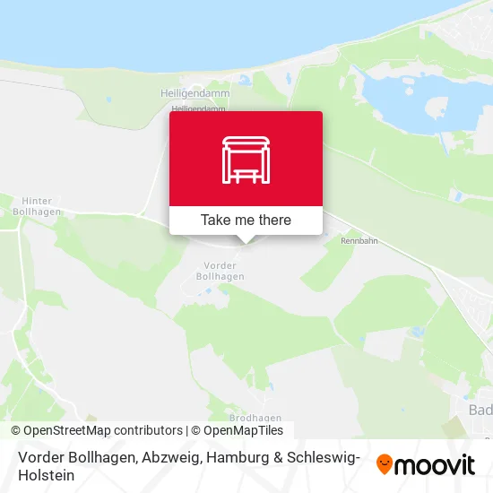 Карта Vorder Bollhagen, Abzweig