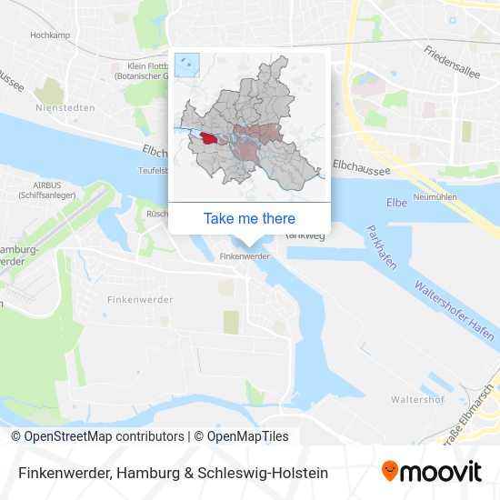 Finkenwerder map