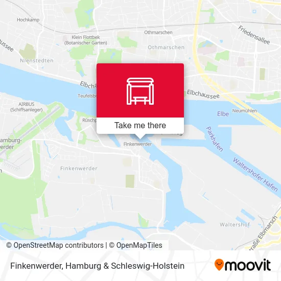 Карта Finkenwerder