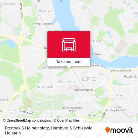 Rostock S Holbeinplatz map