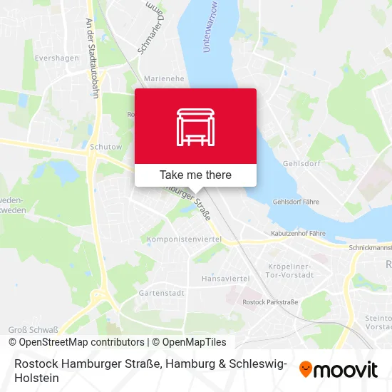 Rostock Hamburger Straße map