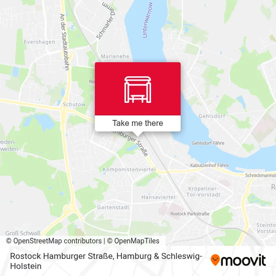 Rostock Hamburger Straße map