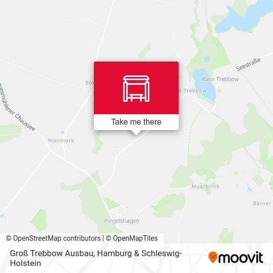 Groß Trebbow Ausbau map