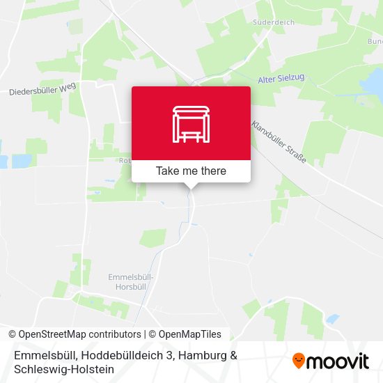 Emmelsbüll, Hoddebülldeich 3 map