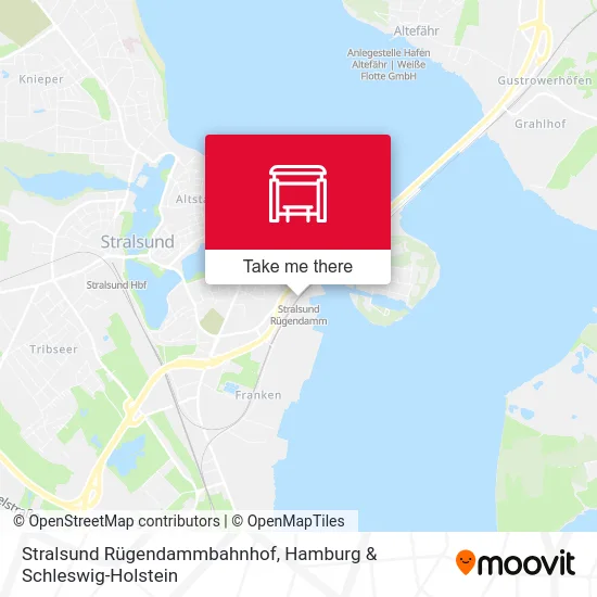 Карта Stralsund Rügendammbahnhof