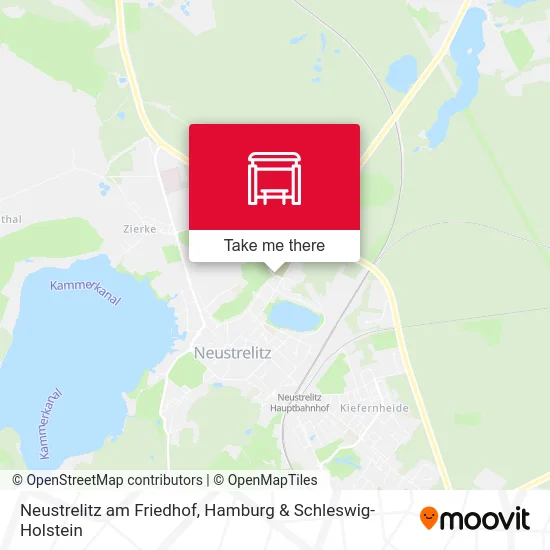 Карта Neustrelitz am Friedhof