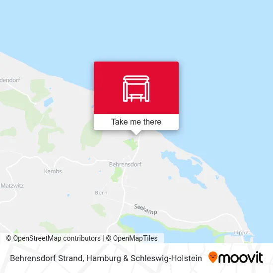 Behrensdorf Strand map