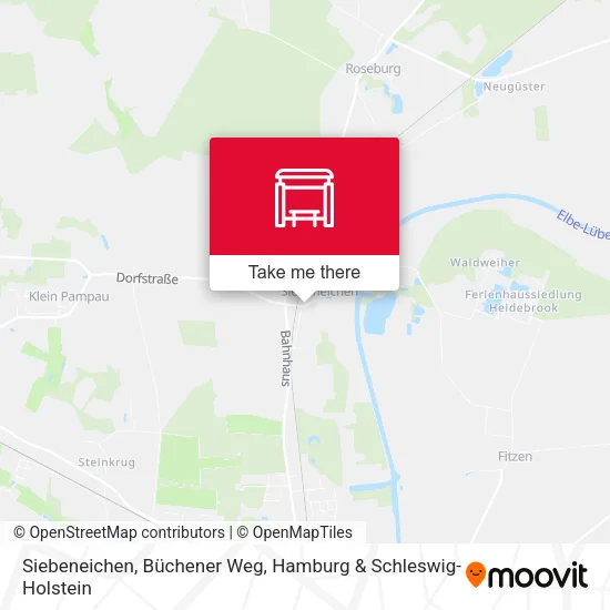 Карта Siebeneichen, Büchener Weg