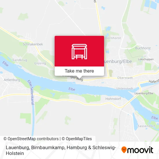 Lauenburg, Birnbaumkamp map