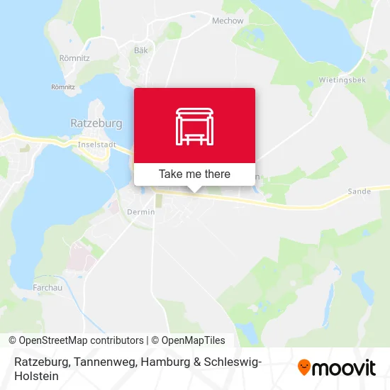 Ratzeburg, Tannenweg map