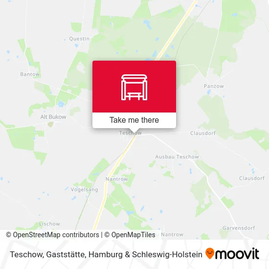 Карта Teschow, Gaststätte