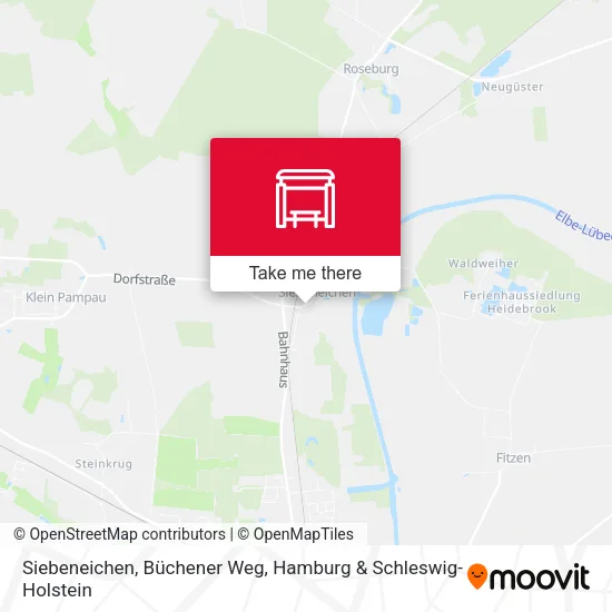 Карта Siebeneichen, Büchener Weg
