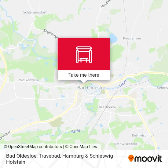 Карта Bad Oldesloe, Travebad