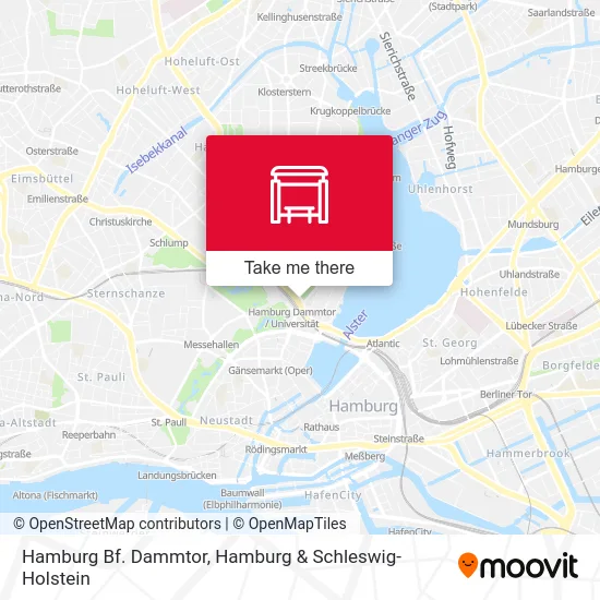 Карта Hamburg Bf. Dammtor