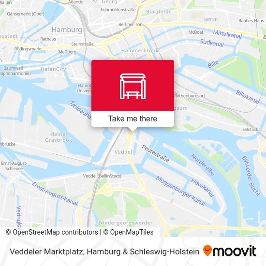 Карта Veddeler Marktplatz