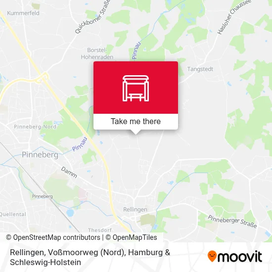 Rellingen, Voßmoorweg (Nord) map
