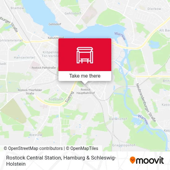Rostock Hbf map
