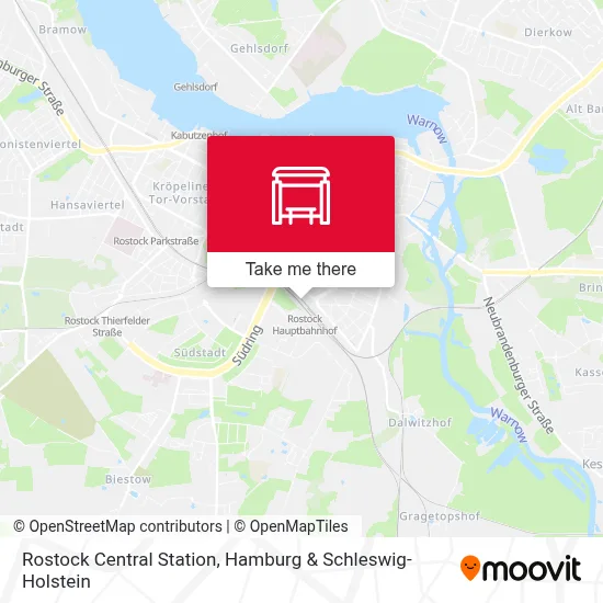 Rostock Hbf map