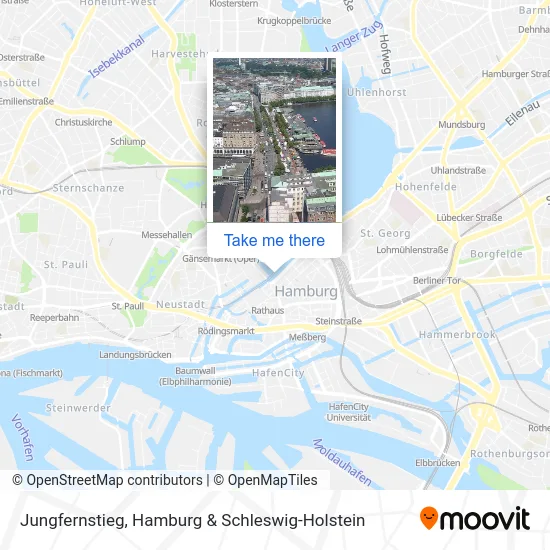 Карта Jungfernstieg