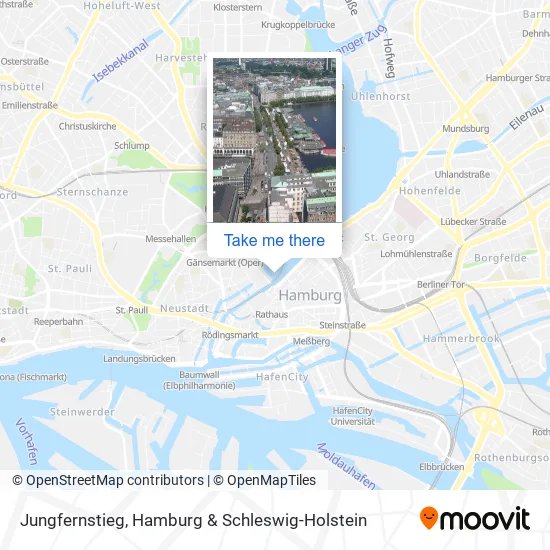 Карта Jungfernstieg