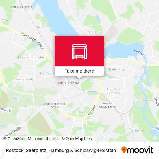 Карта Rostock, Saarplatz