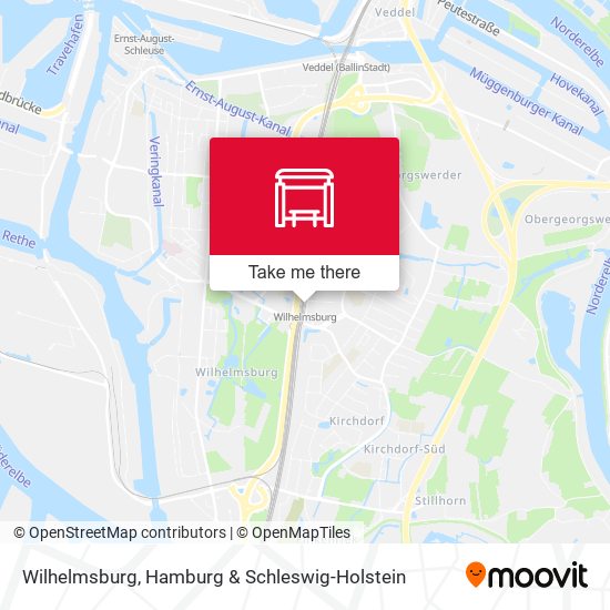 Wilhelmsburg map