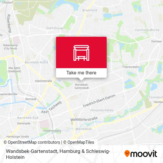 Карта Wandsbek-Gartenstadt