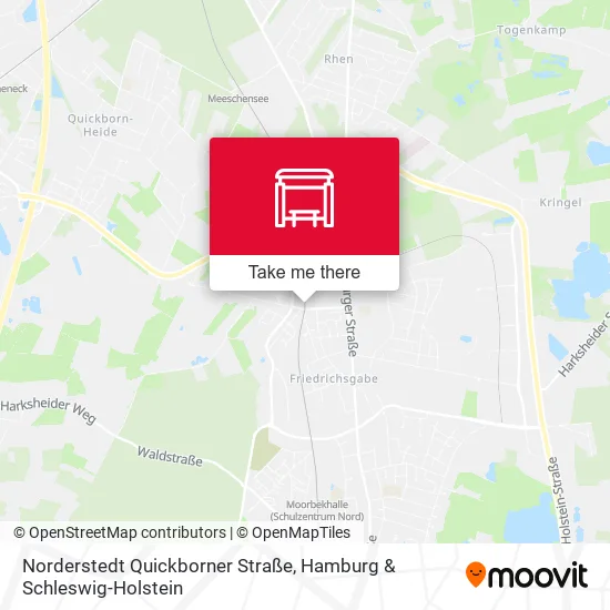 Карта Norderstedt Quickborner Straße