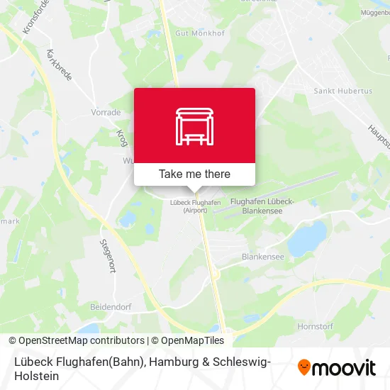 Lübeck Flughafen(Bahn) map