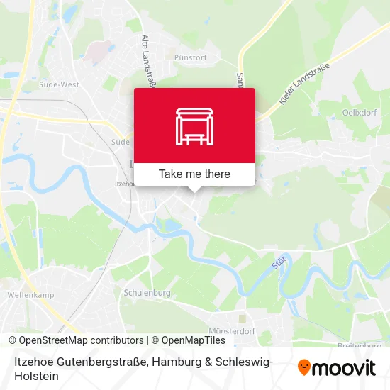 Карта Itzehoe Gutenbergstraße