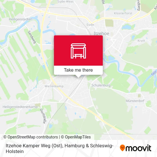 Карта Itzehoe Kamper Weg (Ost)
